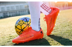 Men's Soccer Shoes Kids Children Low Top Futsal Society Training Football Boots