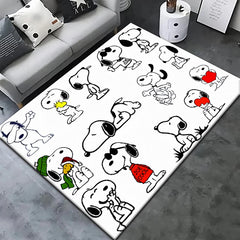 Snoopy HD lively Cartoon,Large Area Printed Carpet,Bathroom,Living Room Decor,Sofa