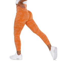 Camo Seamless Workout Leggings Butt Lift Yoga Pants Women Stretch Fitness