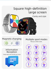 2026 New Lady fashion Smart Watch Men Women Heart Rate Blood Pressure Fitness Tracker Bluetooth Call Smartwatch Man For Android