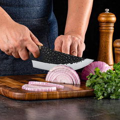 Forged Multi-purpose Knives with Hammer Pattern Butcher Boning Knife Sharp