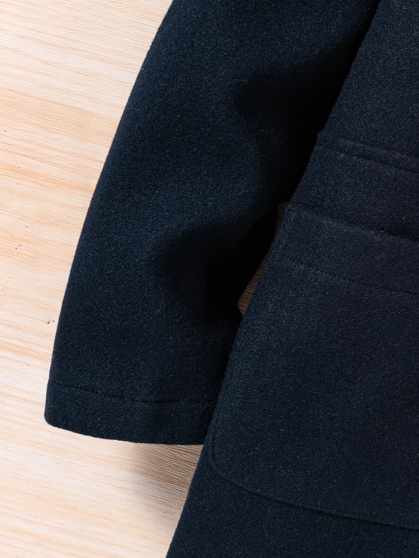 Girls Autumn and winter long-sleeved suit collar tweeds overcoat