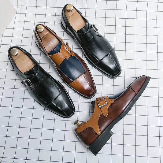 Men's Dress Shoes Formal Men Monk designer shoes italian Oxford Shoes