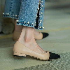 Leather Women 39 Shoes Sandals Flat Bottom Color Hollow Thick Heel Chaussure