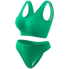 Seamless Bra Set Women Wireless Underwear Female Tanks Bra Low Rise