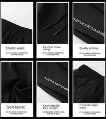 two pieces of sports shorts, men's and women's quick drying three point