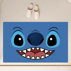 Cartoon Stitch and Lilo Cute Floor Mat Anti-Slip Bathroom Kitchen Bedroom Living Room