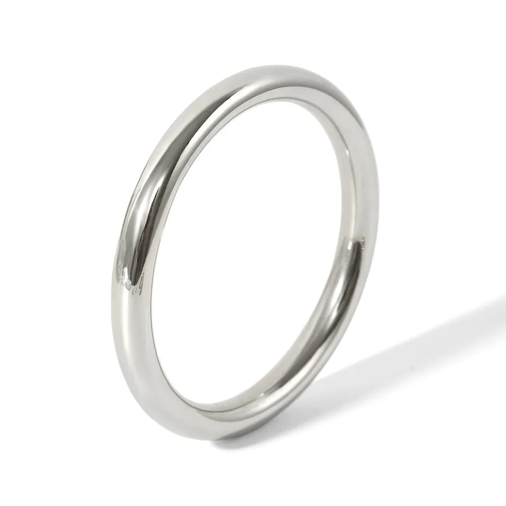 Yhpup 65mm Polished Textured Waterproof Stainless Steel Big Bracelet Bangle Statement Glossy Minimalist Jewelry High Quality