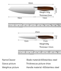Kitchen Knife Stainless Steel Slicing Cleaver Japanese Chef Fish Cutting Vegetables Meat
