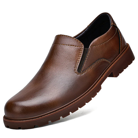 Men Leather Casual Shoes Soft Mens Walking Shoes Business Formal Shoes