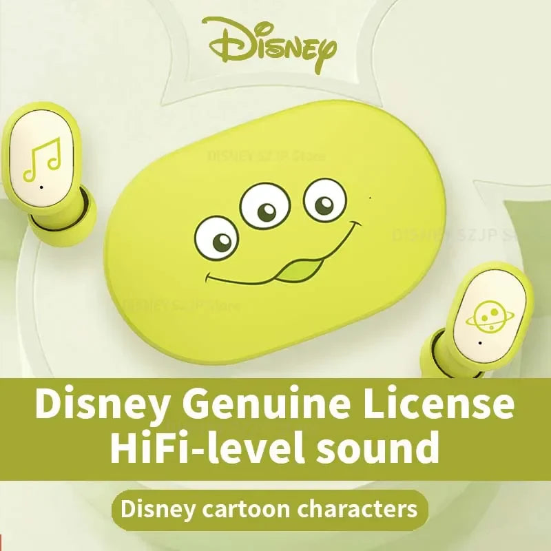 Disney Original Earbuds E6S Mini Cartoon Wireless Earphones Bluetooth 5.3 HIFI Sound Noise Reduction Headphone Long Battery Life