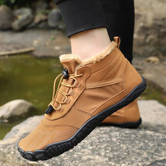 Winter Men Boots Snow BareFoot Casual Shoe Women Warm Plush Cotton Shoes