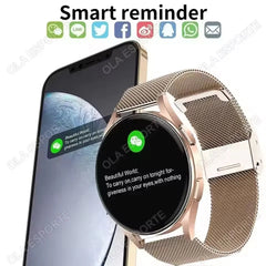 New Smart Watch 1.32 inch HD AMOLED Screen Bluetooth Call Health Monitoring Alarm Clock Fashion Watch Men Women For Android IOS