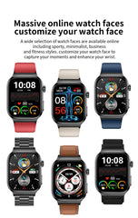 2025 New Five organ examination Health Care Smart Watch Men ECG+PPG Uric Acid Blood Fat Bluetooth Call Sports tracker Smartwatch