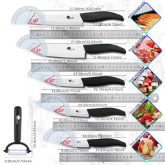 Ceramic Knives with holder fruit utility slicing chef Ceramic knives Kitchen Accessories