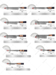 1-9 Piece Kitchen Knives Set Damascus Steel Chef Knife Sharp Cut Vegetables