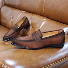 Genuine Leather Men Shoes Casual Luxury Brand Formal Mens Loafers Moccasins