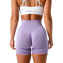 Seamless Shorts for Women Push Up Booty Workout Shorts Fitness Sports Short