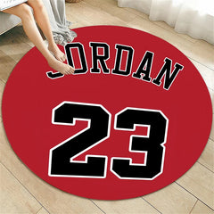 Basketball Star Carpet for Living Room Rugs Camping Picnic Mats Flannel Anti-Slip Rug
