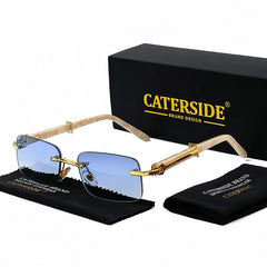 Sunglasses Men Luxury Brand Designer Classic Rectangle Sunglasses Male