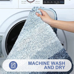 Bath Mat U-Shaped Extra Soft Bathroom Rug Absorbent Bathroom Carpet