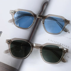 Sunglasses polarized male polygon orange green blue female sun glasses