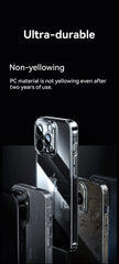 Case For iPhone 16 15 Pro Max Case Crystal Transparent PC Anti-Yellow Lens Protection Cover For iPhone 16 Pro Max Case