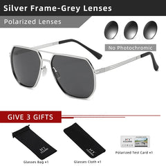 Sunglasses Men Women Polarized Sun Glasses Chameleon Anti-glare Driving