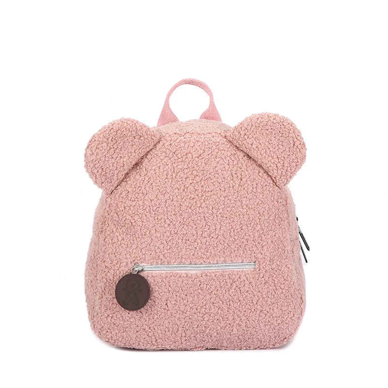 Personalised Bear Backpacks Custom Name Portable Children Travel Shopping Rucksacks Women's Cute Bear Shaped Shoulder Backpack