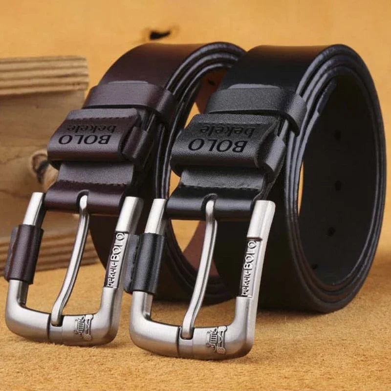 Famous Luxury Brand Designer Belts for Men Original Real Genuine Leather Belt Alloy Pin Buckle Men's Waist Straps for Jeans Belt