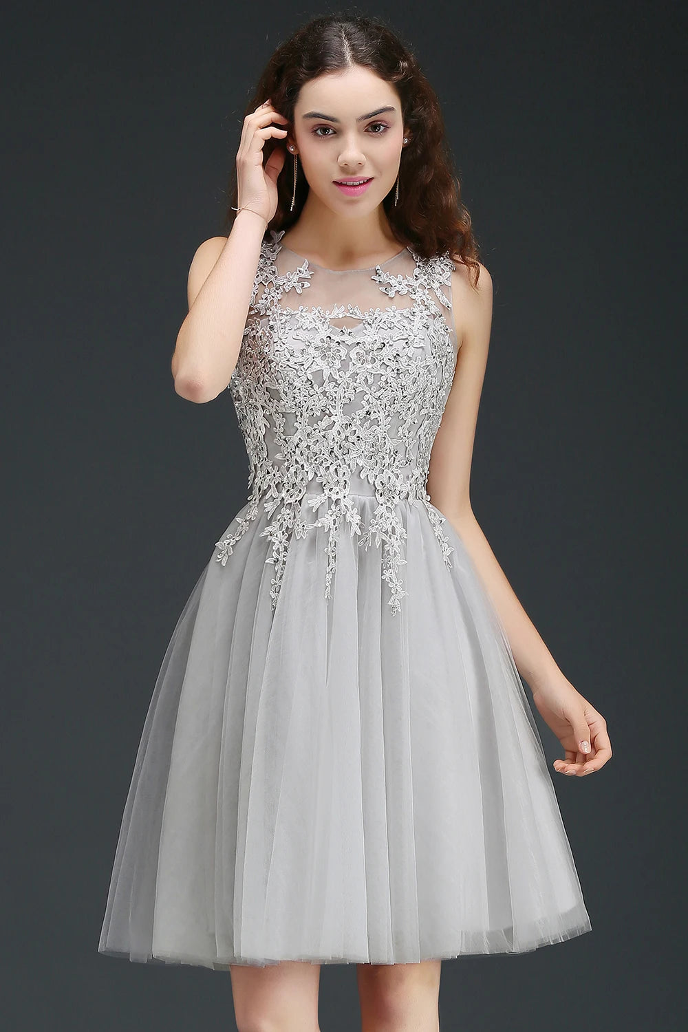 Homecoming Dresses: Evening Dresses O Neck Graduation Prom Cocktail Party Gowns