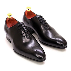 FELIX CHU Mens Oxford Genuine Leather Shoes Whole Cut Fashion Pointed