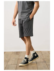 Oversize 390gsm Fabric Jogger Shorts Casual Drawstring