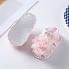 Baby Shoes Soft Sole Baby Girls Princess Shoes with Headband