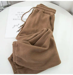 Harem Pants Women Unisex Loose Wide Leg Sweatpants High Waist Drawstring