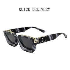 Millionaire Square Sunglasses For Men Retro Sunscreen Sunglasses Women