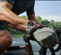 LIGE Military Smart Watch Men 1000mAh Battery Outdoors LED Flashlight Waterproof Heart Rate Sport BT Call 1.7" AMOLED Smartwatch