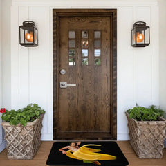 Nicolas Cage In A Banana Doormat Anti-Slip Kitchen Bath Mat Toilet Floor Door Entrance