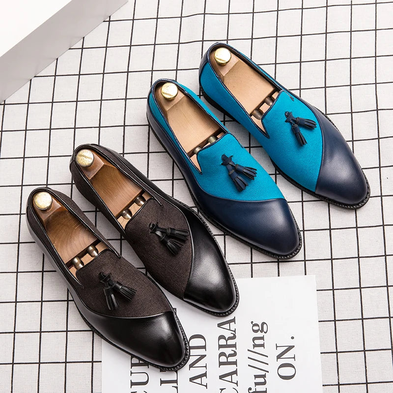 Men Business Dress Casual Fashion Elegant Formal ShoesSlip-on Evening Dress