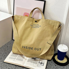 Large Capacity Handbags Women Canvas Shoulder Bag Fashion Big Tote Casual