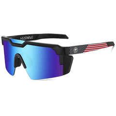 Sunglasses square Conjoined lens cycling Women men sun glasses