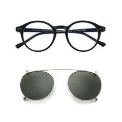 Steampunk Style Glasses (Anti Blue Light Blocking Eyewear) + Clip Lenses