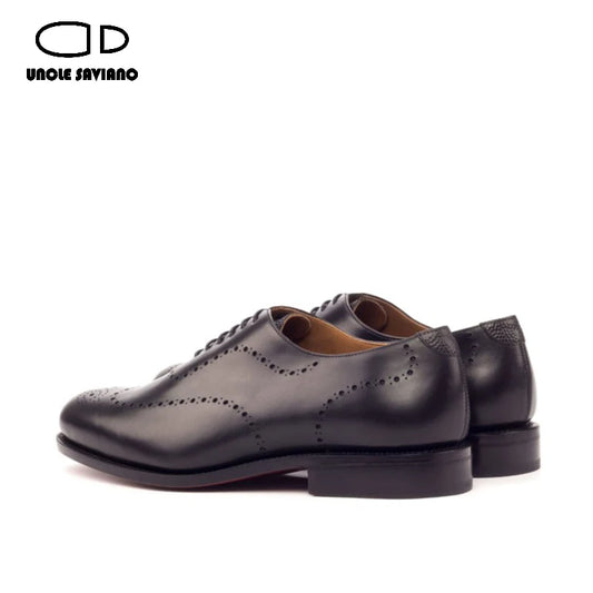 Uncle Saviano Oxford Brogue Wedding Dress Formal Best Men Shoes Bridegroom