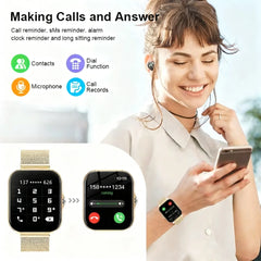 LAXASFIT 2025 New Fashion Smart Watch 1.85-inch HD Screen Bluetooth Calling Smartwatch for Men and Women Holiday Gift