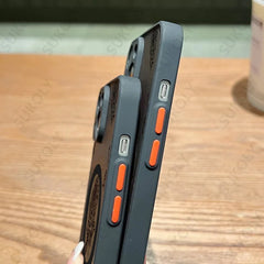 Flowers Pattern For iPhone 16 15 14 Pro Max 13 12 11 Pro Max Case For Magsafe Wireless Charging Matte Acrylic Hard Phone Cover