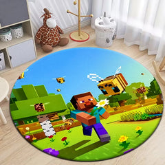 National game Carpet for Living Room Rugs Camping Picnic Mats Flannel Anti-Slip Rug
