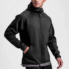 Gym Men's Hoodies Sweatshirts Hoodie Men Fitness Hooded Zipper Jacket Hoody Man