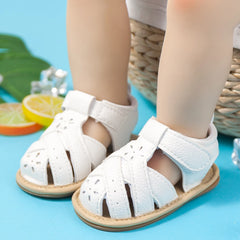 KIDSUN Summer Sandals Baby Shoes Boy Girl Flats Rubber Sole Anti-Slip Toddler