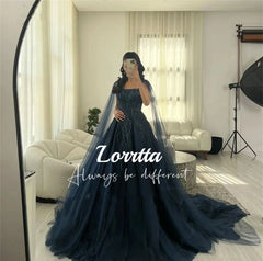 Homecoming Dresses: Women Evening Dresses Glitter Lace Tulle Prom Gowns