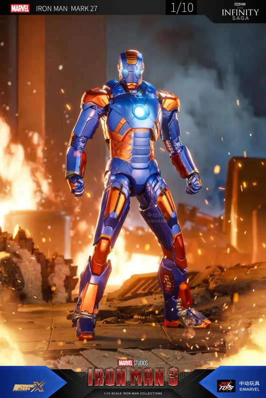 Original ZD Toys Iron Man Tony Stark MK9 MK14 MK12 MK27 MK15 MK35 MK22 MK40 Hammerhead Action Figure Anime Collect Model Gifts